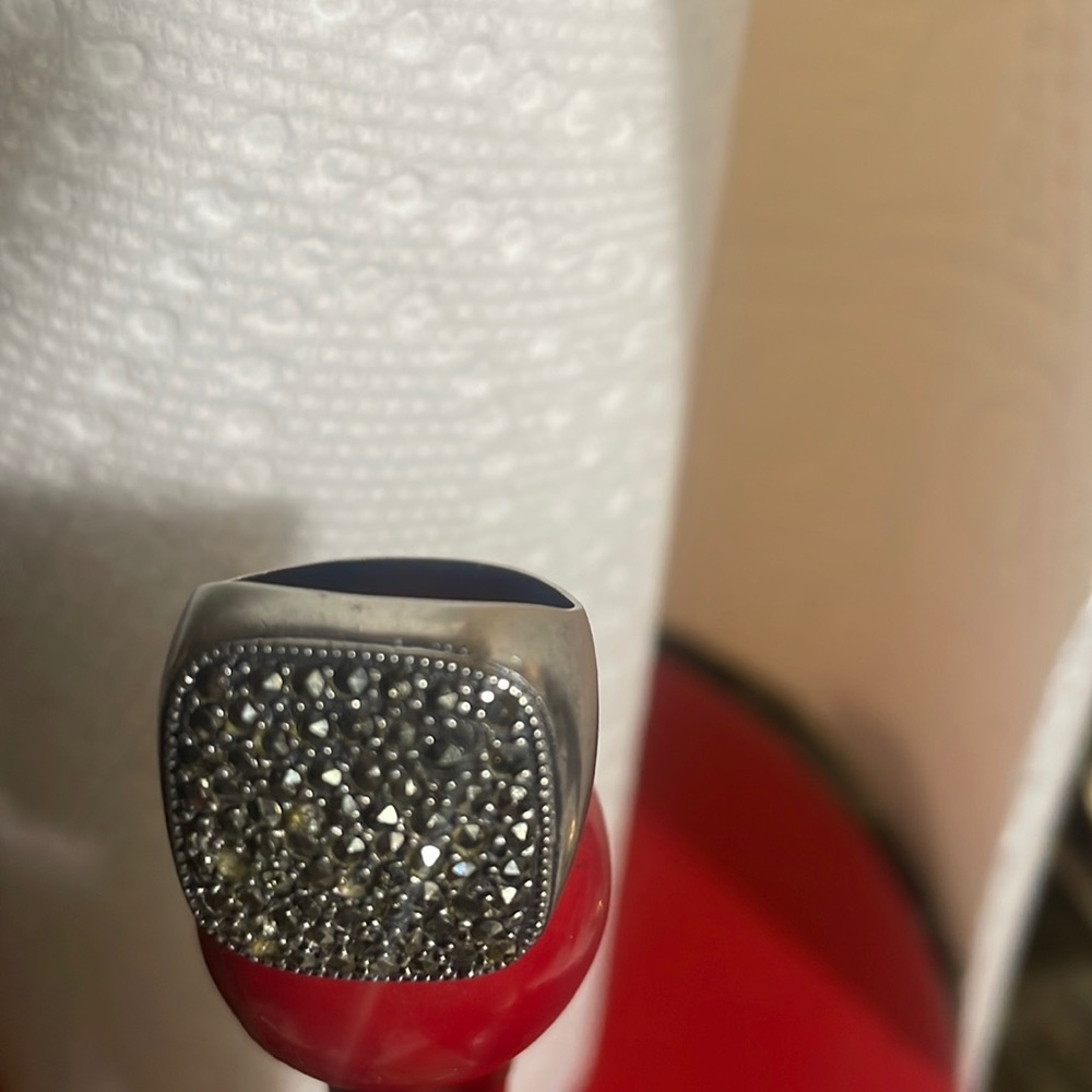 Sterling silver marcasite ring. Just gorgeous.